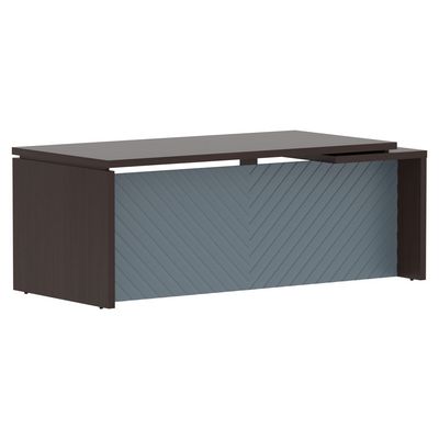 Torr Lux TLCT 209 L (Венге магия/Серо-голубой) Стол руководителя, левый