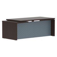 Torr Lux TLCT 209 R (Венге магия/Серо-голубой) Стол руководителя, правый