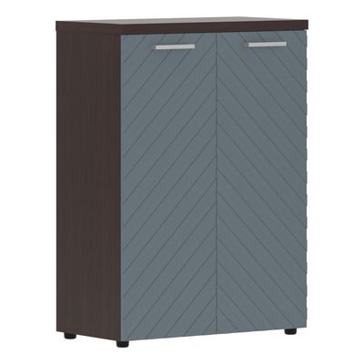 Torr Lux TLMC 85.1 (Венге магия/Серо-голубой) Шкаф с глухими средними дверьми и топом