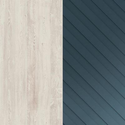 Torr Lux TLCT 1820 L (Сосна эдмонт/Серо-голубой) Стол руководителя, левый