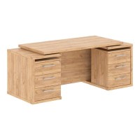 Torr Z TDT 197 (Дуб бофорд) Стол письменный с двумя тумбами