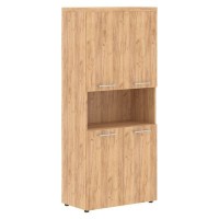 Torr Z THC 85.4 (Дуб бофорд) Шкаф высокий с 2-мя комплектами глухих малых дверей и топом