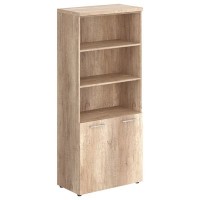 Torr Z THC 85.5 (Дуб каньон) Шкаф высокий с 1 комплектом глухих малых дверей и топом