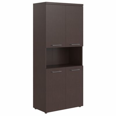 Torr Z THC 85.4 (Венге магия) Шкаф высокий с 2-мя комплектами глухих малых дверей и топом