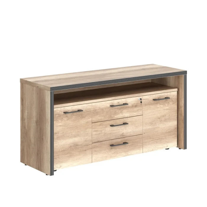 Тумба TTF-3D в отделке Дуб каньон, 1640х550х800 мм