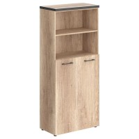 Torr THC 85.6 (Дуб каньон) Шкаф с глухими средними дверьми и топом