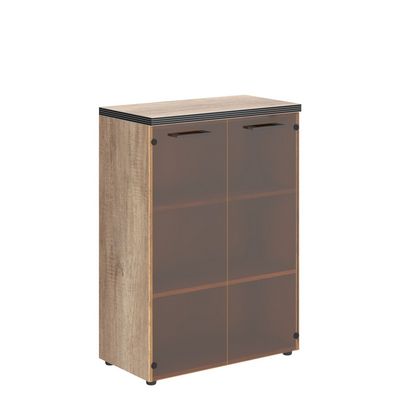 Torr TMC 85.2 (Дуб каньон) Шкаф со стеклянными дверьми и топом