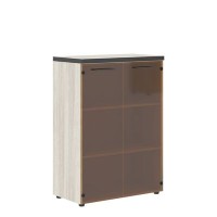 Torr TMC 85.2 (Сосна эдмонт) Шкаф со стеклянными дверьми и топом