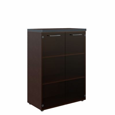 Torr TMC 85.2 (Венге магия) Шкаф со стеклянными дверьми и топом