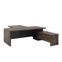 Торстон T-822пр.1000 (Дуб бунратти) Стол руководителя с опорной тумбой