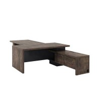 Торстон T-920пр.1000 (Дуб бунратти) Стол руководителя с опорной тумбой