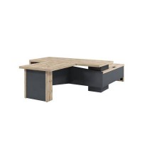 Торстон T-822л.1000 (Дуб вотан) Стол руководителя с опорной тумбой