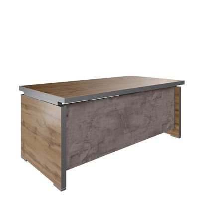 Турин Тр-1.1 (Дуб вотан/Оникс) Стол руководителя