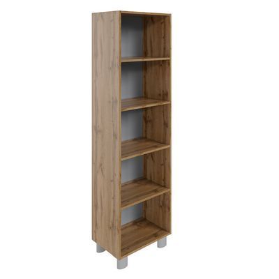 Турин Тр-2.2 (Дуб вотан/Оникс) Стеллаж узкий высокий