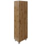 Турин Тр-2.2 Тр-4.2 (Дуб вотан/Оникс) Шкаф узкий высокий закрытый