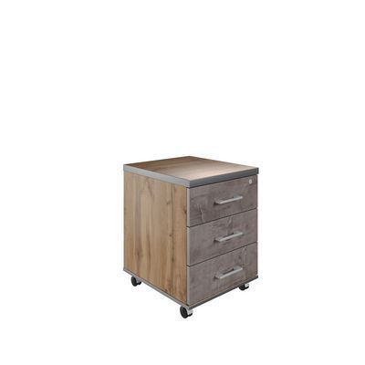 Турин Тр-3.0 (Дуб вотан/Оникс) Тумба подкатная