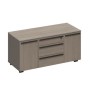 У.РУС РС 264 ДЧ/ЛС (Дуб виченца/Лава серая) Тумба для оргтехники с замком с доводчиками