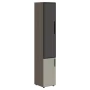 VHCS 40.2-L (Дуб сильвер/Аметист) Шкаф-колонка комбинированная, левый