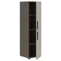 Velion VMCS 40.4 (Дуб сильвер/Аметист) Шкаф-колонка с 2-мя глухими малыми дверьми