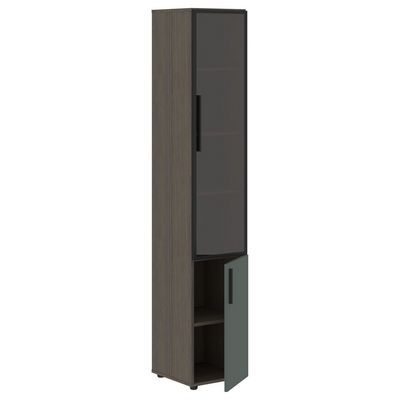 Velion VHCS 40.2-R (Дуб сильвер/Нефрит) Шкаф-колонка комбинированная, правый