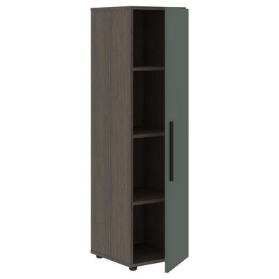 Velion VMCS 40.1 (Дуб сильвер/Нефрит) Шкаф-колонка с глухой средней дверью