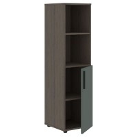 Velion VMCS 40.5 (Дуб сильвер/Нефрит) Шкаф-колонка с глухой малой дверью