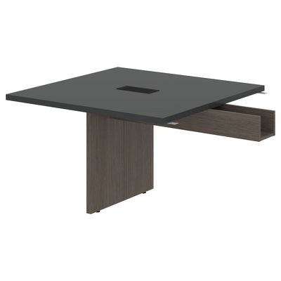 Velion VFCT 1212 (Дуб сильвер/Яшма черная) Модуль стола для заседаний