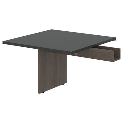 Velion VFCT 1212.1 (Дуб сильвер/Яшма черная) Модуль стола для заседаний