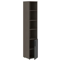 VHCS 40.5 (Дуб сильвер/Яшма черная) Шкаф-колонка с глухой малой дверью