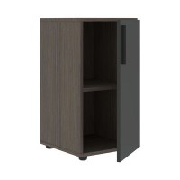 Velion VLCS 40.1 (Дуб сильвер/Яшма черная) Шкаф-колонка с глухой малой дверью