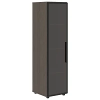 VMCS 40.2-L (Дуб сильвер) Шкаф-колонка со стеклянной дверью, левый. В металлической раме