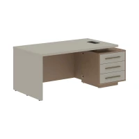 VCT 1890-R (Кобра/Аметист) Стол руководителя на опорной тумбе, правый
