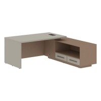 Velion VCT 1919-R (Кобра/Аметист) Стол руководителя на опорной тумбе, правый