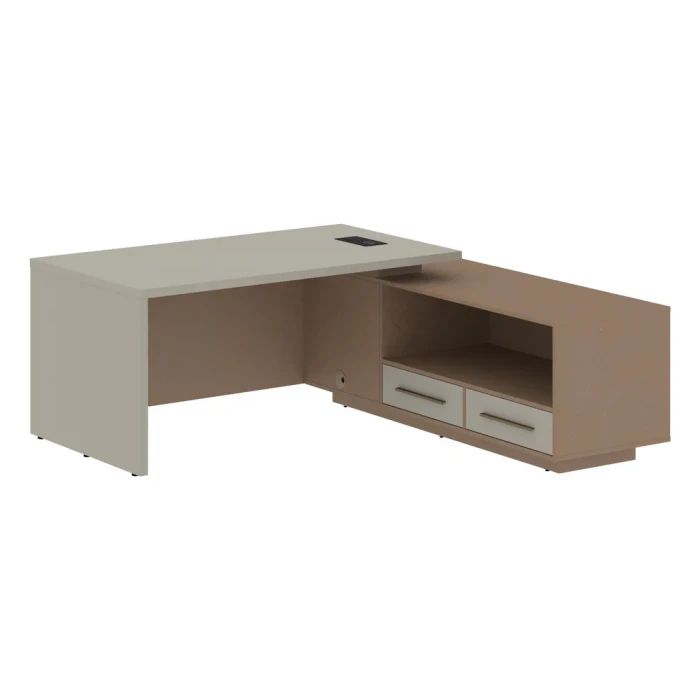 VCT 1919-R (Кобра/Аметист) Стол руководителя на опорной тумбе, правый