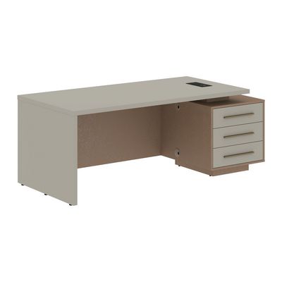 Velion VCT 2090-R (Кобра/Аметист) Стол руководителя на опорной тумбе, правый