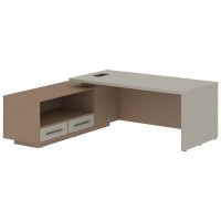 Velion VCT 2119-L (Кобра/Аметист) Стол руководителя на опорной тумбе, левый