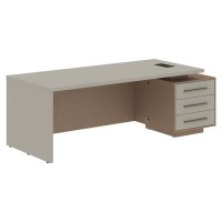 Velion VCT 2290-R (Кобра/Аметист) Стол руководителя на опорной тумбе, правый