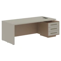 VCT 2290-R (Кобра/Аметист) Стол руководителя на опорной тумбе, правый