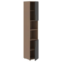 Velion VHCS 40.4 (Кобра/Яшма черная) Шкаф-колонка с глухими малыми дверьми