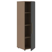 VMCS 40.1 (Кобра/Яшма черная) Шкаф-колонка с глухой средней дверью