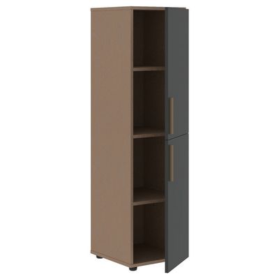 Velion VMCS 40.4 (Кобра/Яшма черная) Шкаф-колонка с 2-мя глухими малыми дверьми