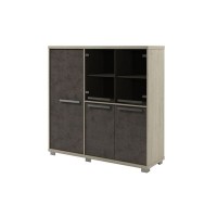 Вестар Z-33-11л (Дуб галифакс/Бетон чикаго) Шкаф трехсекционный