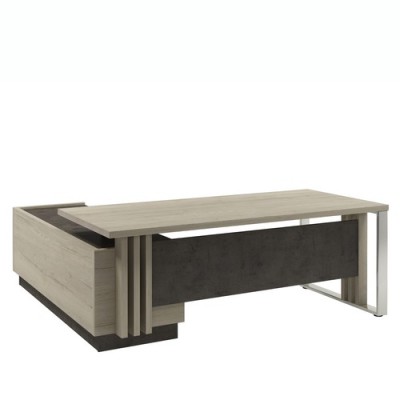 Z-420пр.0000 Стол руководителя с опорной тумбой и
металлической опорой