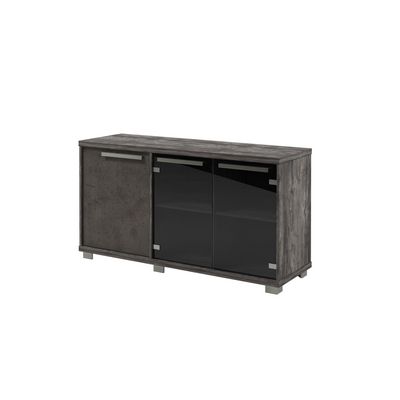 Вестар Z-13-11л (Сосна пасадена/Бетон чикаго) Шкаф низкий трехсекционный