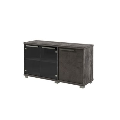 Вестар Z-13-11пр (Сосна пасадена/Бетон чикаго) Шкаф низкий трехсекционный