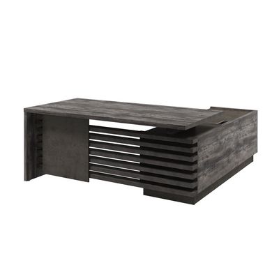 Вестар Z-218л.1000 (Сосна пасадена/Бетон чикаго) Стол руководителя на ЛДСП опорах с опорной тумбой