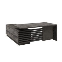 Вестар Z-218пр.0000 (Сосна пасадена/Бетон чикаго) Стол руководителя на ЛДСП опорах с опорной тумбой