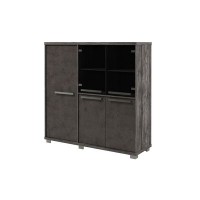 Вестар Z-33-11л (Сосна пасадена/Бетон чикаго) Шкаф трехсекционный