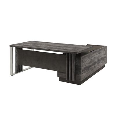 Вестар Z-418л.1000 (Сосна пасадена/Бетон чикаго) Стол руководителя с опорной тумбой и
металлической опорой