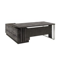 Вестар Z-418пр.1000 (Сосна пасадена/Бетон чикаго) Стол руководителя с опорной тумбой и
металлической опорой